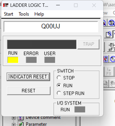 simulation in mitsubishi gx developer